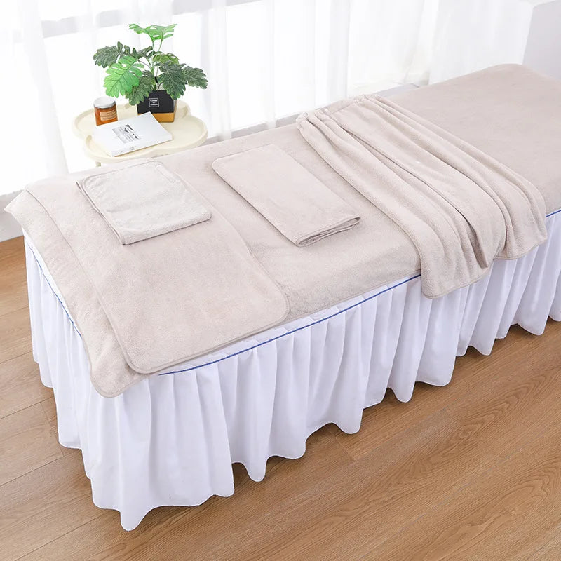 Thicken Customized Laser Embroidery Aesthetics Studio Cosmetics Makeup Face Body Towel Aesthetic Skin Clinic Beauty Salon Spa
