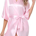 Nightgown Soft Bathrobe Short Women's Lounge Bride | SAMAG