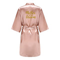 Rose Gold Kimono Satin Women Bathrobe Wedding Sister | SAMAG