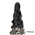 Loose Wave Braiding Hair Extensions 24" Synthetic Spiral Curls Braids Hair Pre Stretched Bouncy Braid French Curls Braiding Hair