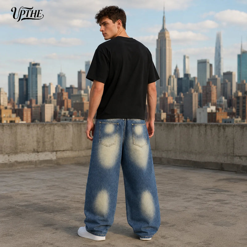 UP.THE Oversized Baggy Jeans for Men, Retro Gradient | SAMAG