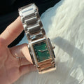 New Luxury Designer Square Steel Watch Stylish Elegant Women Brand Wristwatch Highend Selection of Watch Perfect Gift for Women
