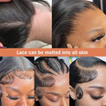 30 Inch Natural Black 360 Lace Front Straight Human Hair Wigs 360 HD Transparant Full Lace Glueless Wigs Human Hair Pre Plucked