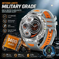 New 1400mAh Big Battery Smart Watch Men Outdoor GPS Flashlight IP68 Waterproof Bluetooth Call AMOLED Military Sports Smartwatch
