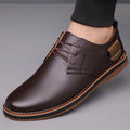 DIMANYU Men Casual Derby Shoes Lace‑Up Business Casual Men's Oxford Shoes Comfort Male Daily Walking Dress Footwear