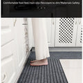 Modern Minimalist Square Floor Mat - Durable, Stain/Fade Resistant, Non-Slip Rubber Backing, Machine Washable for Indoor/Outdoor