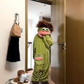 Cartoon Big Mouth Monster Cute Funny Onesie Pajamas Thickened Coral Fleece Homewear For Couples Men Women Autumn Winter Pajamas