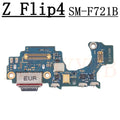 Charging Port Board For Samsung Z Flip4 F721B F721N F721U Volume Button Spin Axis LCD Motherboard Connector Signal Flex Cable