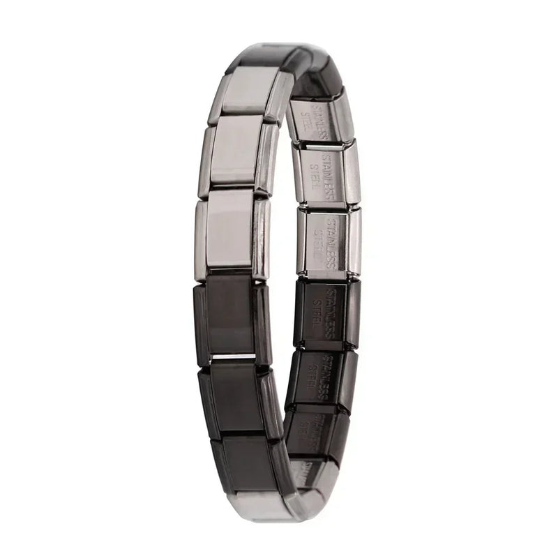 Hapiship New Women's Jewelry 9mm Width Itanlian Elastic Charm Bracelet Fashion Stainless Steel Bangle ST - Visuel 20 | SAMAG
