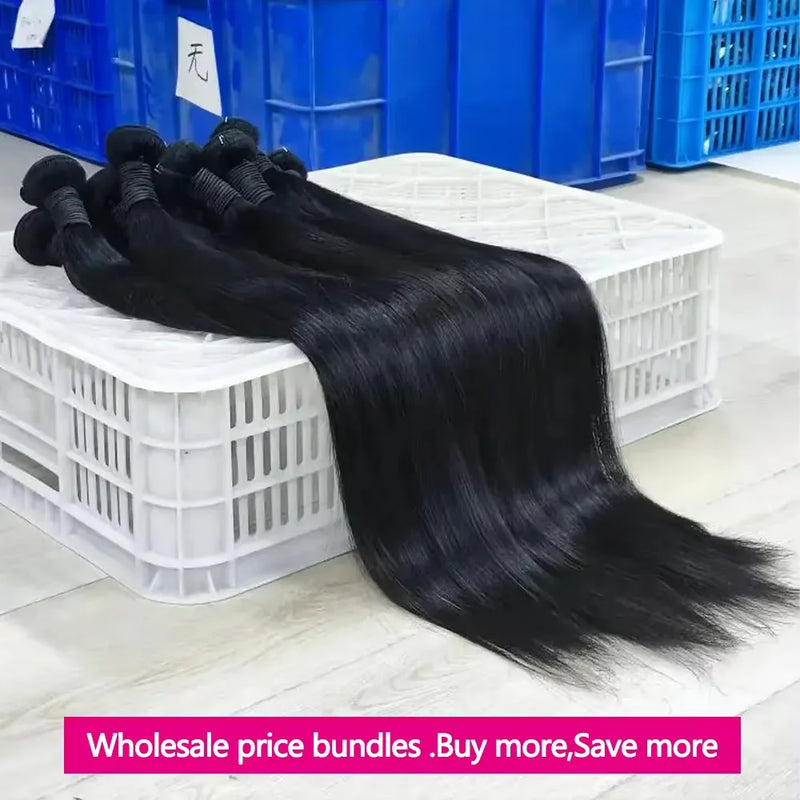 10-32inch Brazilian Straight Human Hair Bundles Natural Color Remy Hair Extensions Bundles Raw Hair Human Hair Extensions for Women