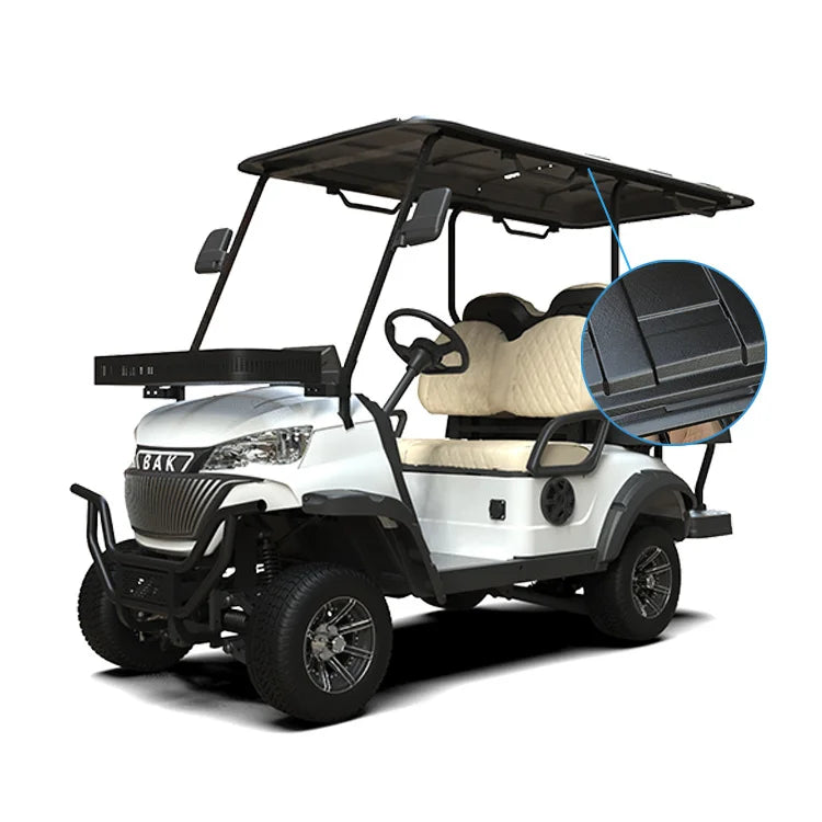 Comfortable 4 Seater Electric Golf Club Car DOT Certified Air Conditioning 48V Lithium Battery Utility Vehicle
