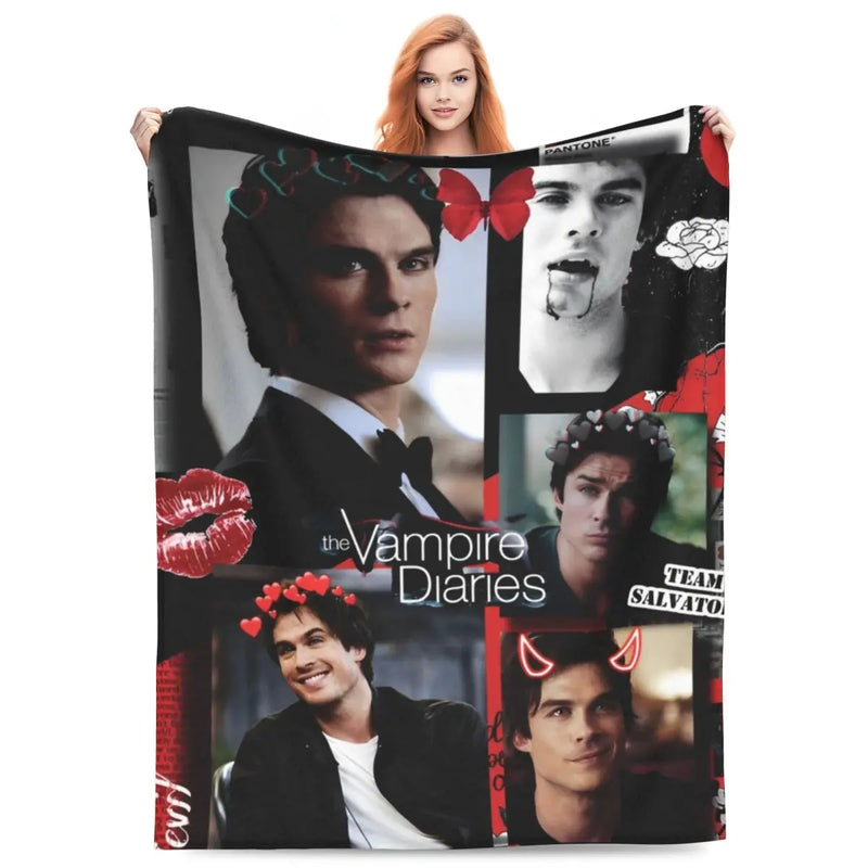 The Vampire Diaries Damon Salvatore Blanket