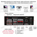 SUNBUCK 999BT Bluetooth HiFi Sound Amplifier Dual Dynamic Screen Subwoofer High-power Amplifier S For Home Cinema System Karaoke