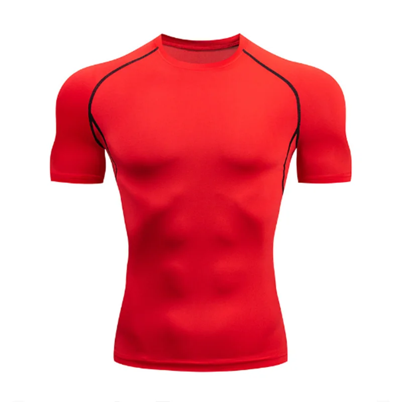 New Men Body Shapers Fitness Elastic Abdomen Tight Fitting Short Sleeve Shirt Tank Tops Shape Underwear Slimming Boobs Shaping
