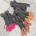 Dreadlocks Sister Locs Extensions Handmade Soft Crochet Brazilian Human Hair Braiding 10in Ombre Short Hair 10Strands/lot