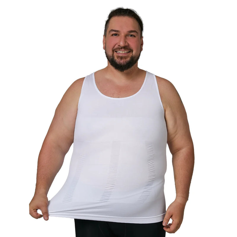 Men Slimming Compression Vest Tummy Control Belly Shaper Workout Tank Top Undershirt Waist Trainer Body Shapewear