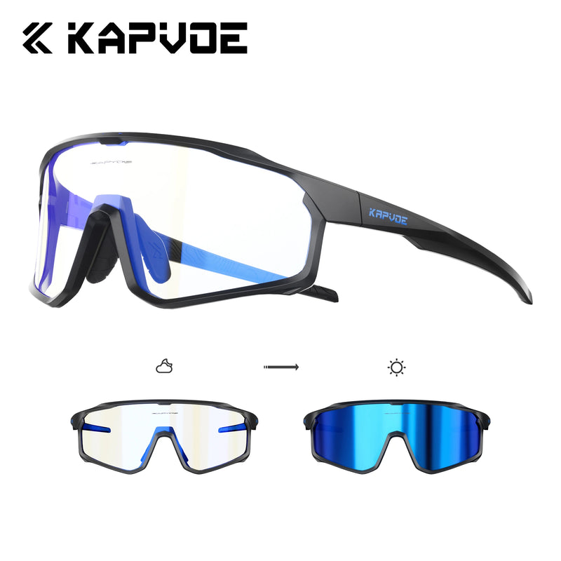 Kapvoe Photochromic Cycling Sunglasses for Men Glasses - View 25 | SAMAG