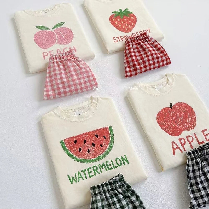 Fruit Pattern T - shirt Children's Clothes Summer Fashion - View 2 | SAMAG