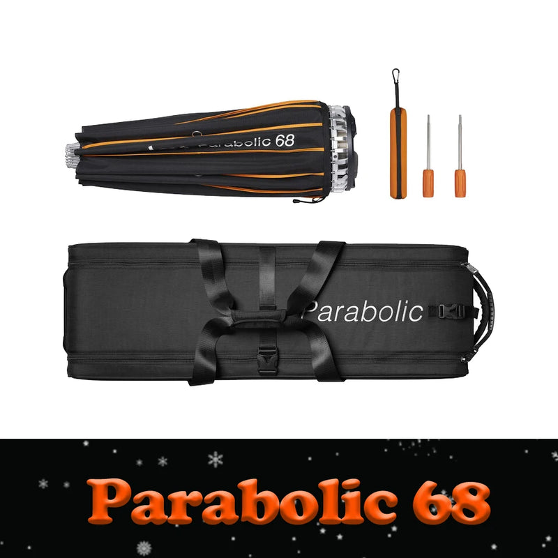 Godox Parabolic68 Parabolic Light Focusing System Softbox Kit Photography Accessory for DP400III SK400IIV