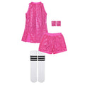 LOlanta 5 - 12 Years Girls Sequins Cheerleading Dress - View 8 | SAMAG