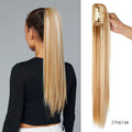 Synthetic Claw Clip On Ponytail Extension 22Inch Long Straight Wavy Ponytail Hair Ponytail With Claw Clip On Ponytail For Women