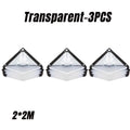 Thick Transparent PVC Tarp Heavy Duty Waterproof Weatherproof Cover for Outdoor Patio Garden Balcony Greenhouse and Rain Shelter