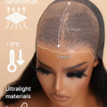Nadula 13x4 7X5 Chestnut Brown BOB Wig Yaki Straight Pre-Bleached Knots Pre Cut HD Transparent Lace Human Hair Wig Ready to Wear