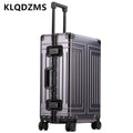 KLQDZMS 20'24'26'29 Inch Business Trolley Case All Aluminum Magnesium Alloy Boarding Case Large Capacity Universal Wheel Luggage