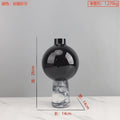 Marble Glass Vase Ornaments Hydroponic Vases Desktop Flower Arrangement Floral Organ Dried Flower Vase Decorative Vases Crafts