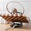 Kitchen Pot Cover Spatula Holder Storage Rack Cutting Board Drain Multi - functional Household Countertop - View 2 | SAMAG