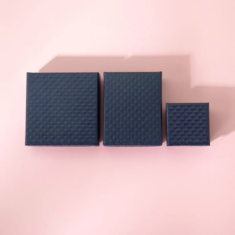 24pcs Jewelry Box for Necklace Earrings Ring Bracelet Boxes Engagement Birthday Gift Packaging Paper Jewellery Organizer Display
