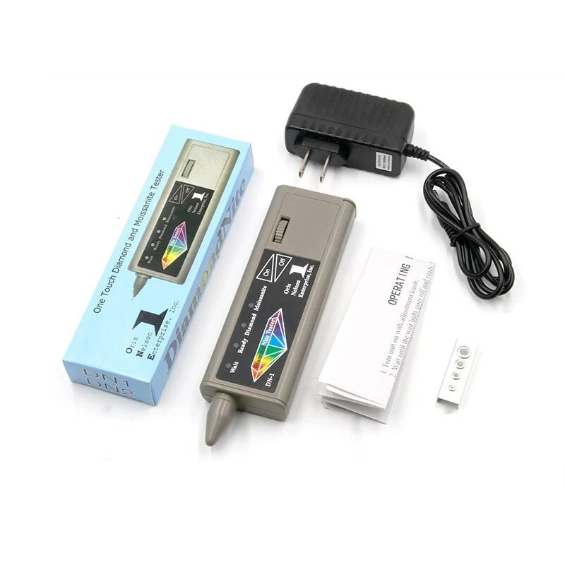 2 in 1 Diamond & Moissanite Tester Pen High Accuracy Gemstone Jewelry Detector for Ruby Gold Pro Jeweler Tool Kit