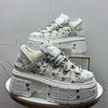2026 Summer New Men's Punk Style Platform Heightening Niche Personality Fried Street Fashion Dad Shoes