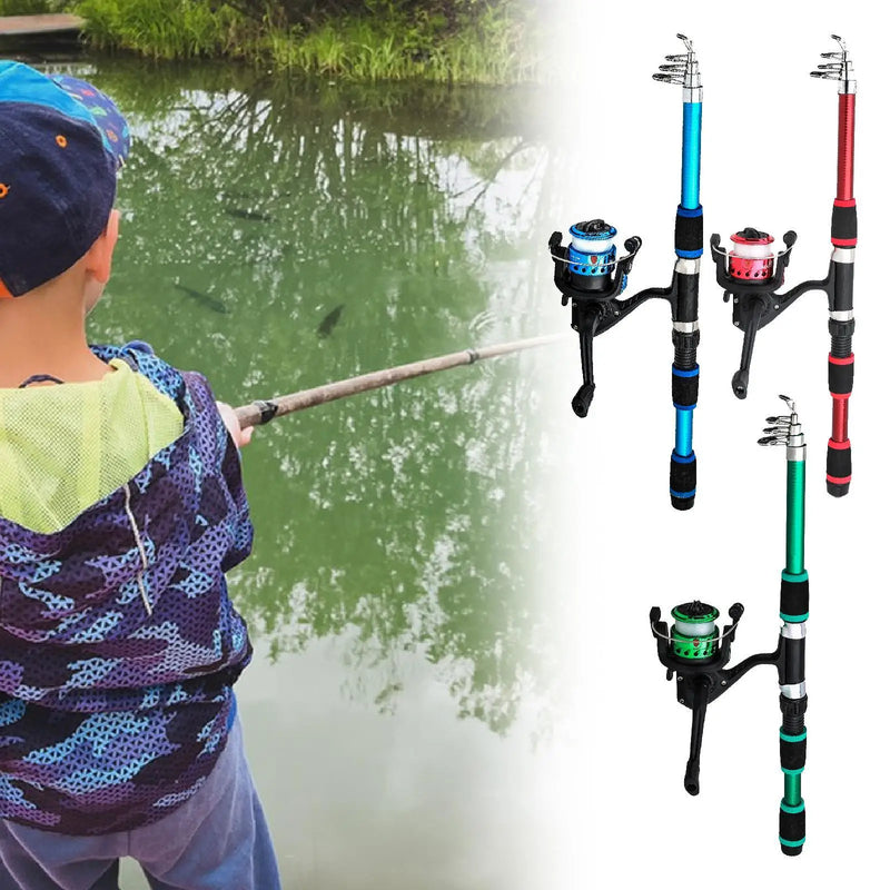 Kids Fishing Rod Reel Combo Lightweight Telescopic Design - View 4 | SAMAG