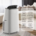 14000 BTU Portable Air Conditioner, 3-In-1 Cooling for 750 Sq.Ft Rooms,Quiet, Remote Control, LED Display, 24H Timer, Window Kit, Energy Efficient,Home/Office Use,Grey Top