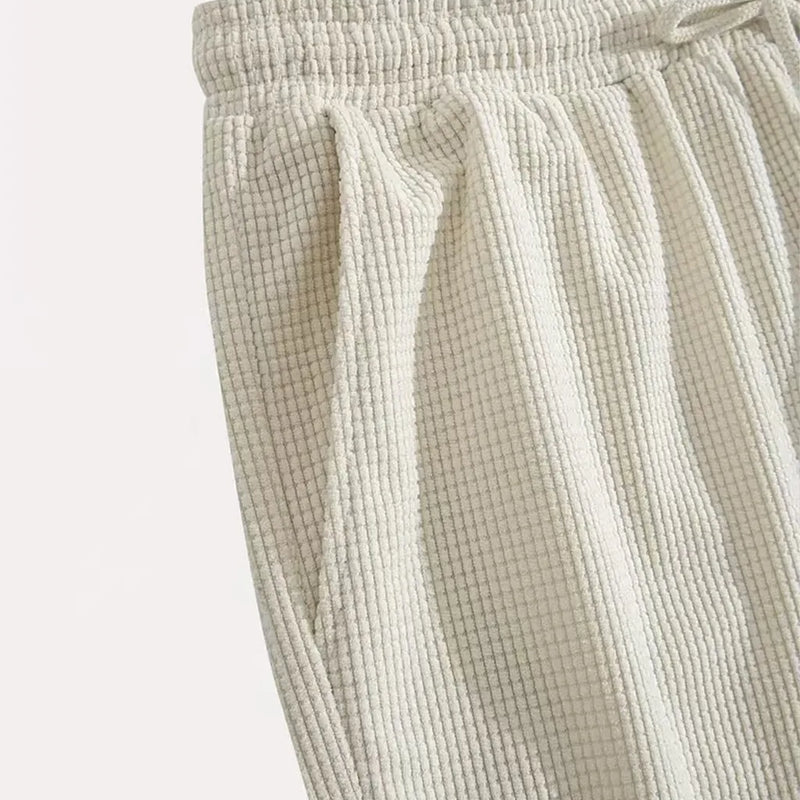 Summer Men's Waffle Texture Casual Sports Beach Shorts | SAMAG