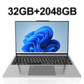 LENO 15.6" Laptop Portable Intel Core i7-6500U 32GB RAM 2TB SSD Windows 11 Notebook Gamer 1080P Display Office Study Computer PC