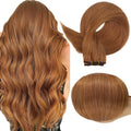 Full Shine Human Hair Weft Extensions Hair Bundles 100g Ombre Blonde Color Sew in Silky Straight Remy Skin Double Weft For Salon