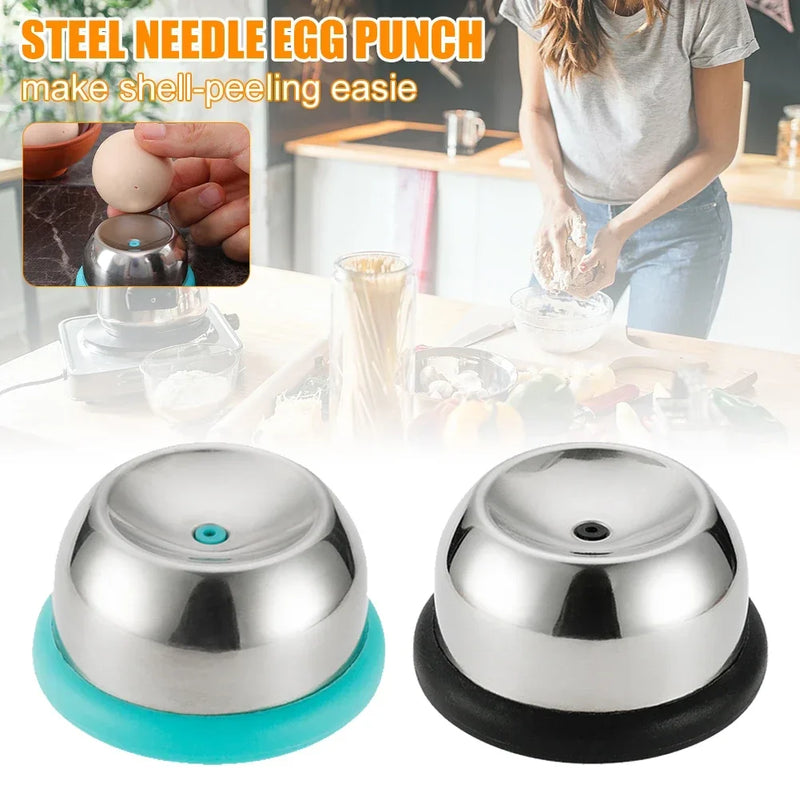 Stainless Steel Egg Piercer with Sturdy Base, Heavy Duty Tool for Hard Boiled Eggs, Non-Magnetic for All Kinds of Eggs