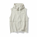 American Workwear Sleeveless Vest Jacket for Men 2025 Summer New Outdoor Fashion Hooded Sports Casual Vest