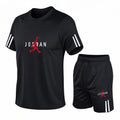 Men's Casual Sports Two - Piece Set, Fashionable Printed Short - Sleeved and Running - View 4 | SAMAG