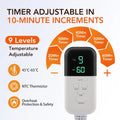 9 Temp 5 Timer PU Leather Hair Steamer Cap Waterproof Thermal Heat Cap for Home Hair Care Styling Tools Hair Care Spa Hat