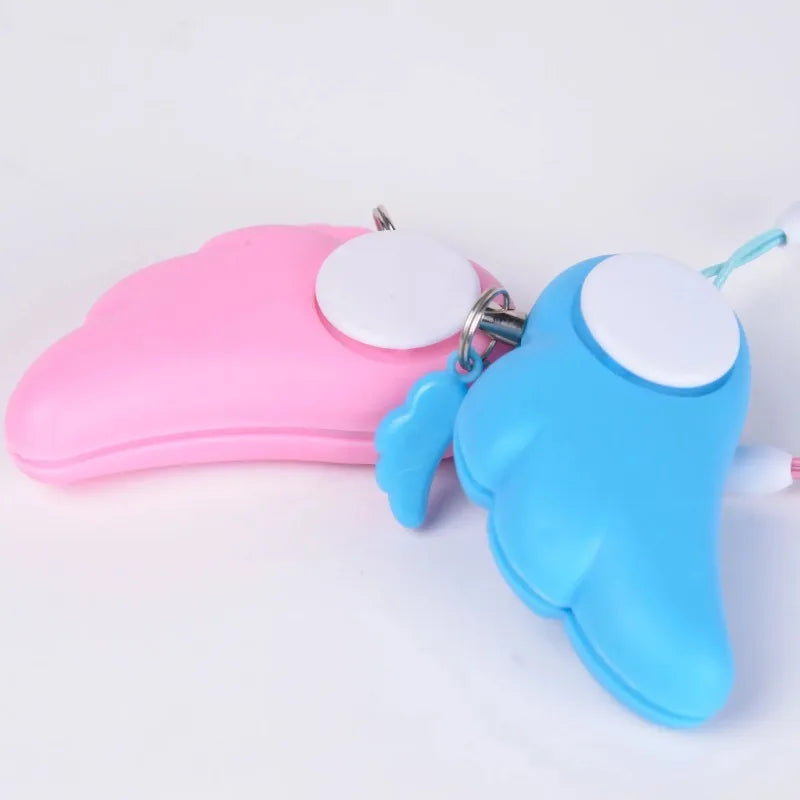 Angel Wing Portable Alarm Anti-Wolf Device for Women Girls Self-Defense Alarm Safety Carrying Bag Keychain Defensa Personal