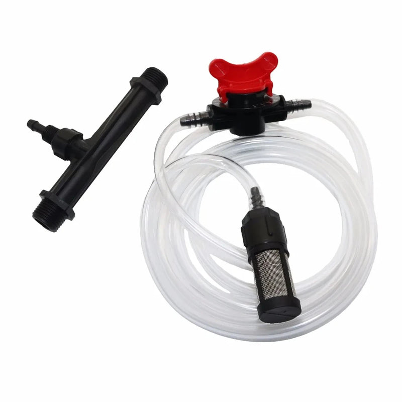 Automatic Fertilizer Kit 1/2'' 3/4" 1"Male Thread Venturi Fertilizer Injector With Flow Control Switch  Filter Hose Pipe Clamp