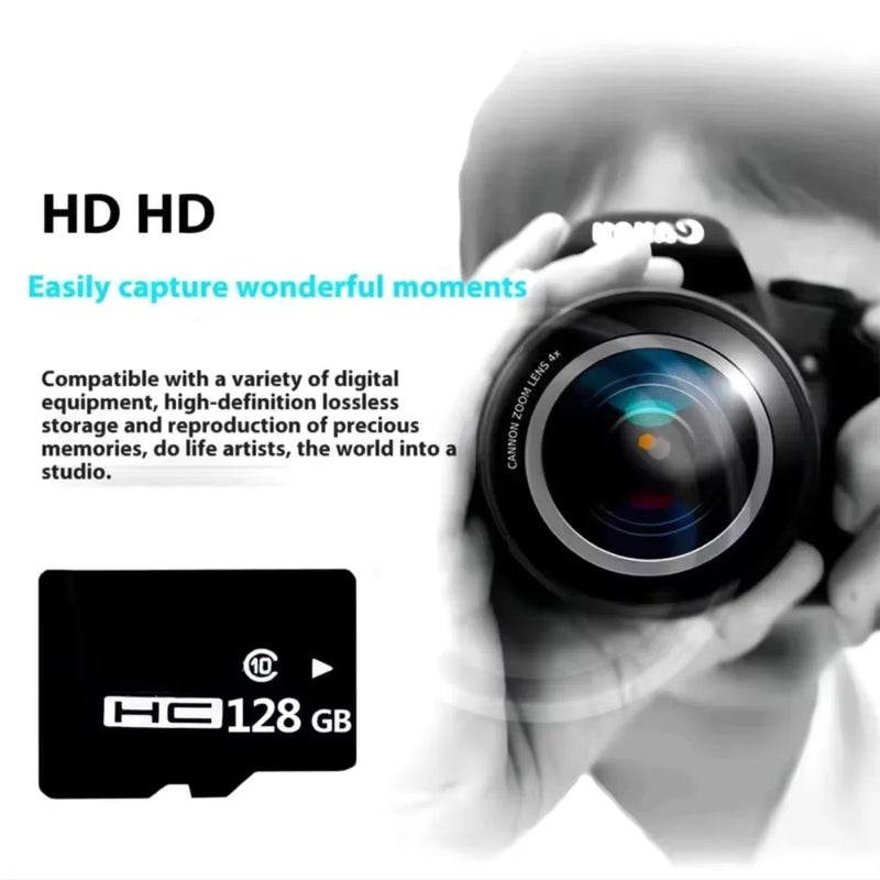 10PCS Wholesale High-Speed Memory Cards 4GB, 8GB TF, SD Cards C10, 16GB, 32GB, 64GB, 128GB TF Cards for Cameras, Digital Devices