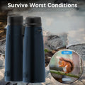 10x50 Blue Binoculars with Phone Adapter & Tripod - High-Power HD Optics for Bird Watching, Stargazing, and Outdoor Adventures