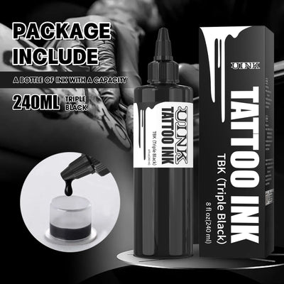 DQFART 240ml Triple Black/Withe Professional Tattoo Ink | SAMAG