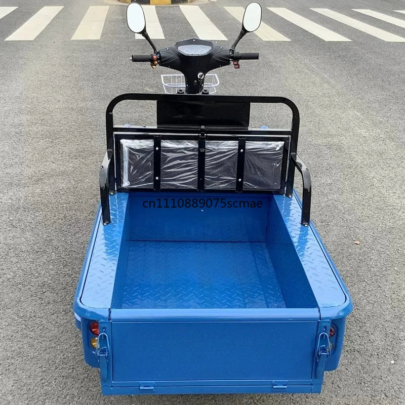Electric tricycle truck, new household battery car, adult transportation, small stall flatbed