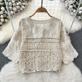Embroidered Paisley Button - up Shirt Blouse Women's - View 2 | SAMAG