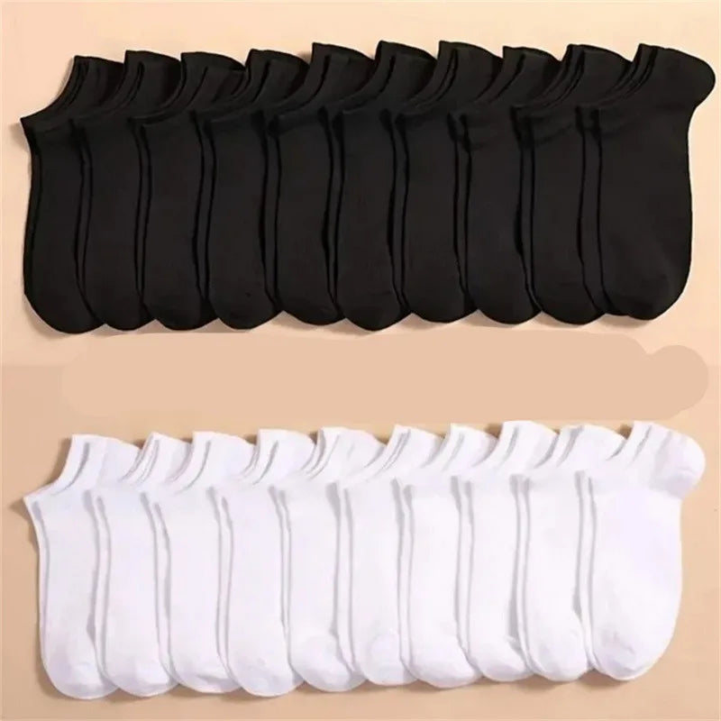 Pairs Solid Color Casual Breathable Socks Boat For Women | SAMAG